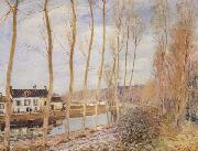 Alfred Sisley, The Canal du Loing at Moret